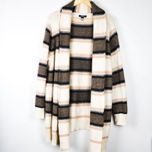 Neutral Striped Old Navy Cardigan